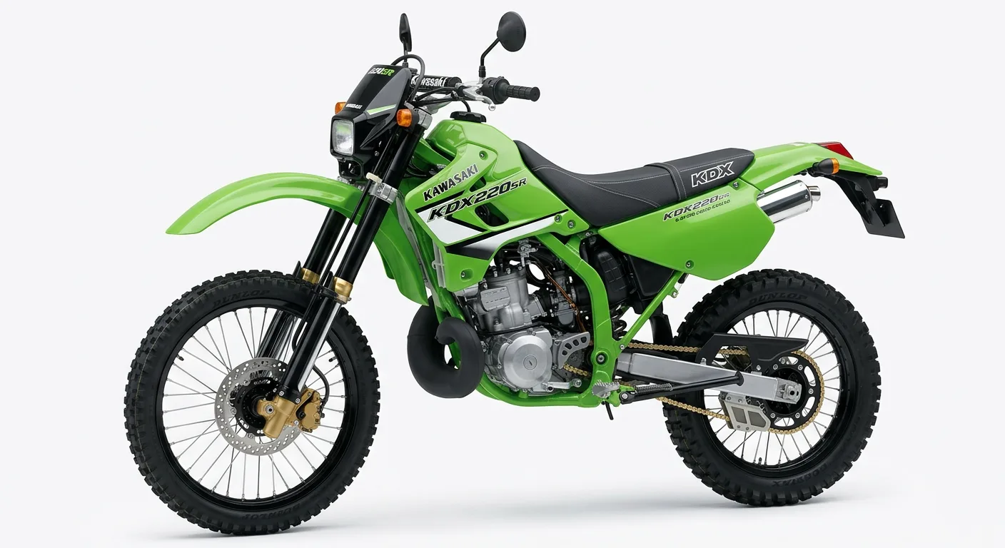 KDX220SR (B-серия) - дорожная версия для Японии