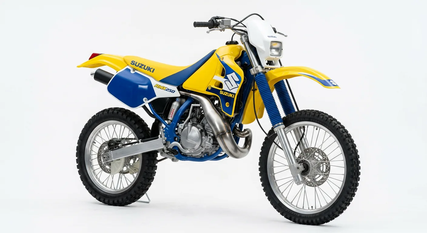 RMX250 (1989-1992) - первое поколение с перевёрнутой вилкой Kayaba 41 мм